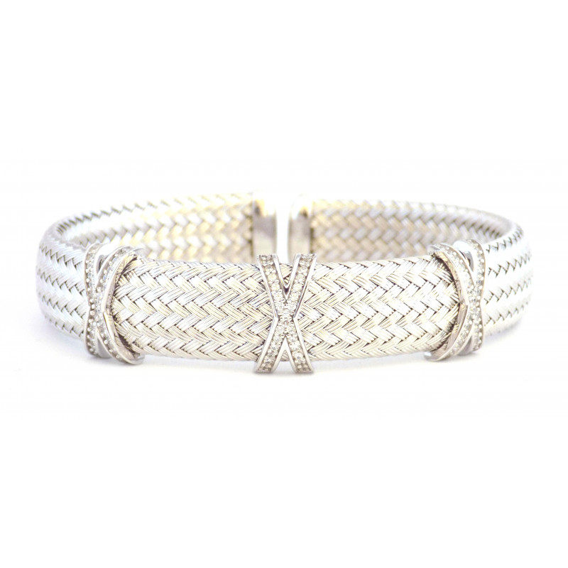 BRACELET CROIX VOLUME