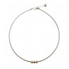 COLLIER BOULES TROIS COULEURS